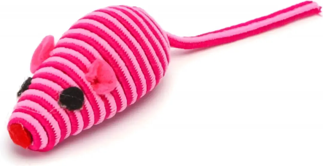 Nobleza Kattenspeelgoed Muisjes - 4 Stuks - Rood/Roze/Geel/Blauw/Zwart