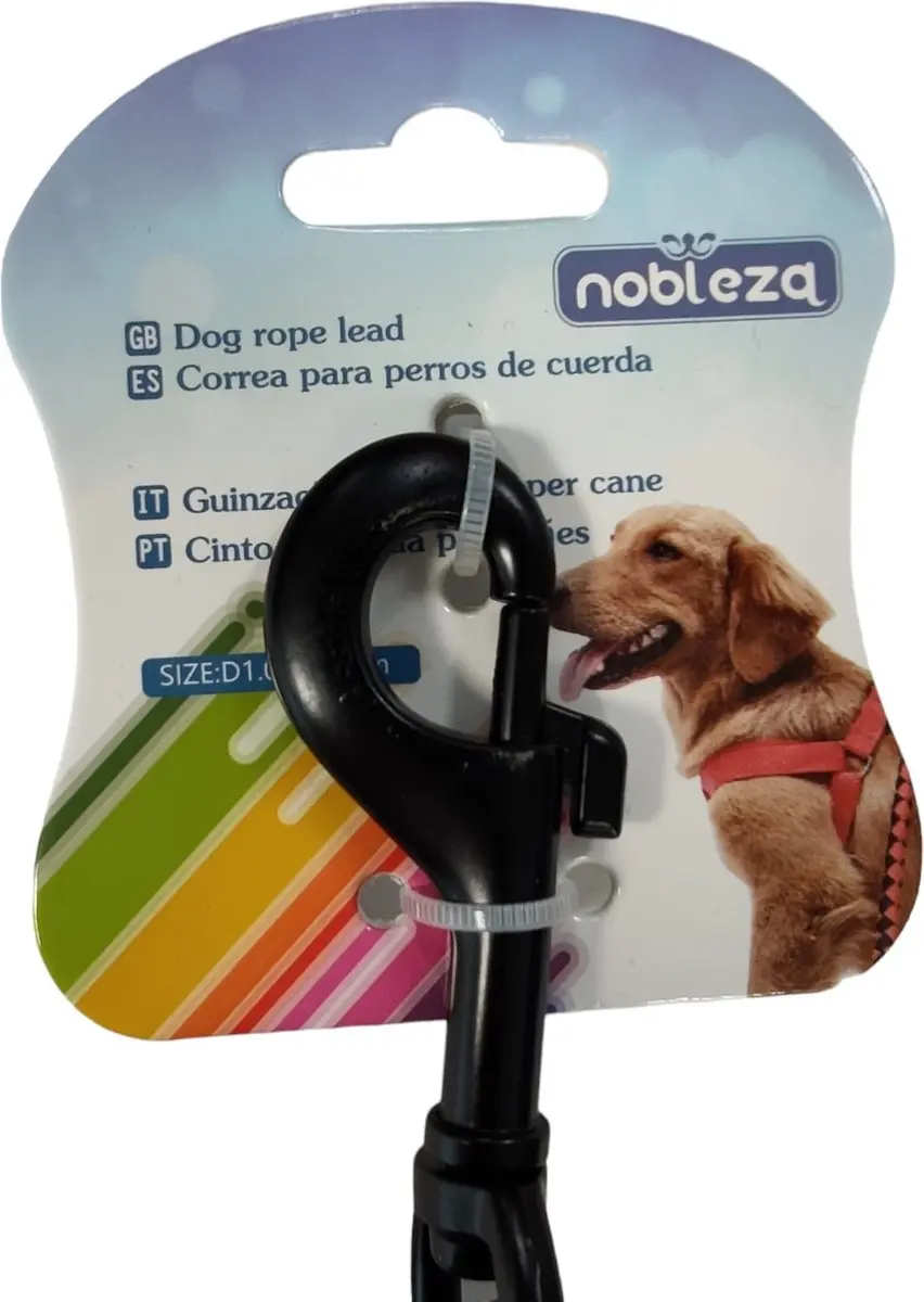 Nobleza Hondenriem Uitlaatriem 120cm - Lichtblauw/Paars