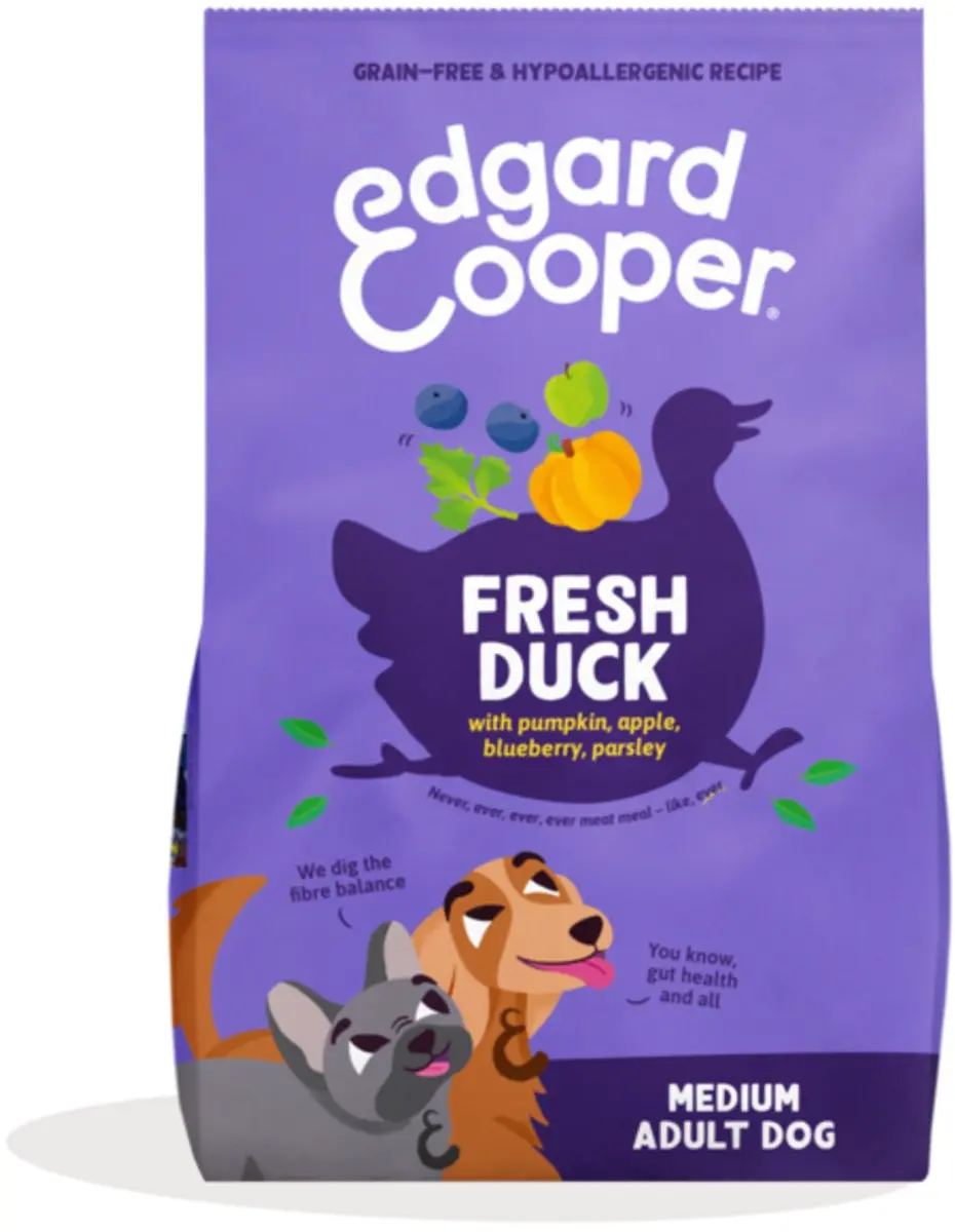 Edgard & Cooper Hondenvoer Droog Adult Medium Eend 2x2,5kg