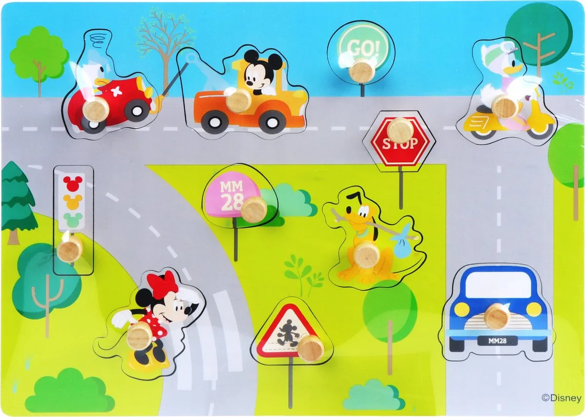 Disney Mickey Mouse Junior Vormenpuzzel 12-delig