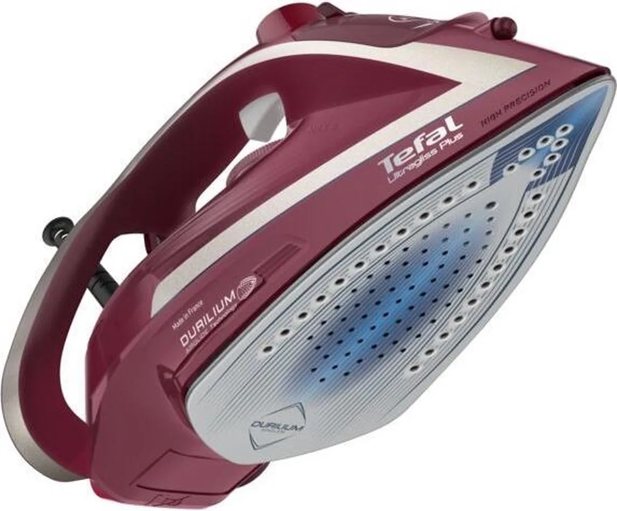 Tefal Ultimate Pure FV6820 Stoomstrijkijzer 2800W - Rood/Zilver