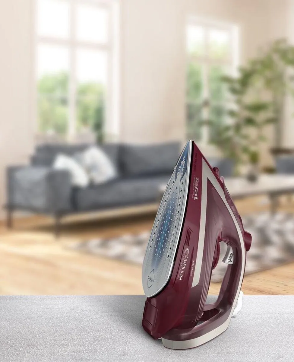Tefal Ultimate Pure FV6820 Stoomstrijkijzer 2800W - Rood/Zilver - afbeelding 6 van 6