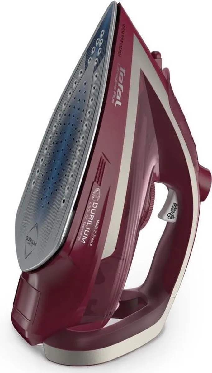 Tefal Ultimate Pure FV6820 Stoomstrijkijzer 2800W - Rood/Zilver