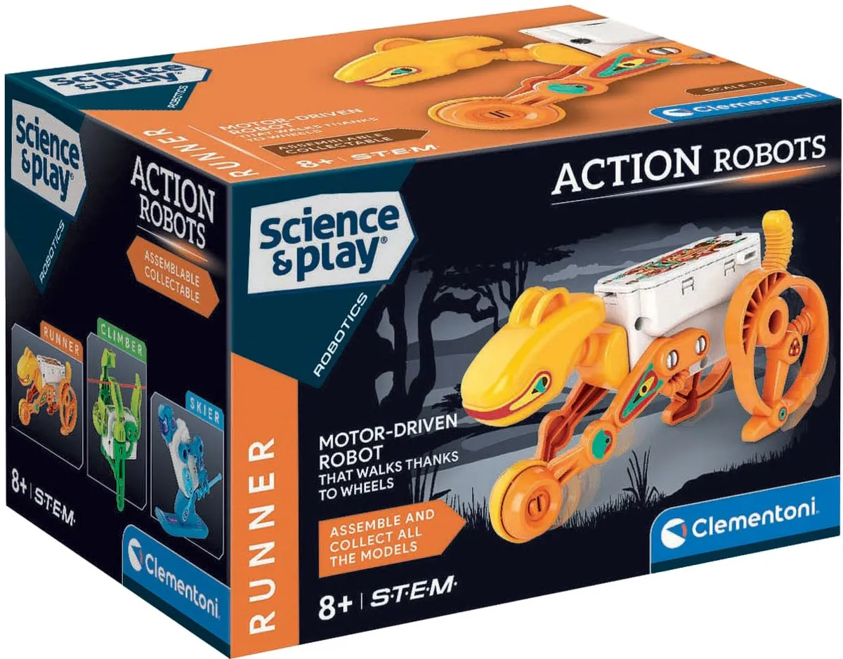 Clementoni Runner Robot Bouwpakket STEM - 75137 - Oranje