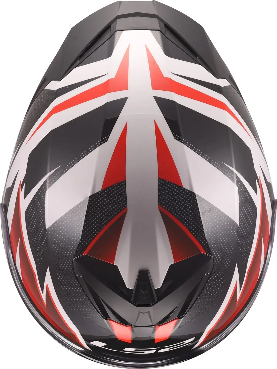 LS2 FF820 Rapid III Xtrem Helm - XS - Wit/Rood/Zwart