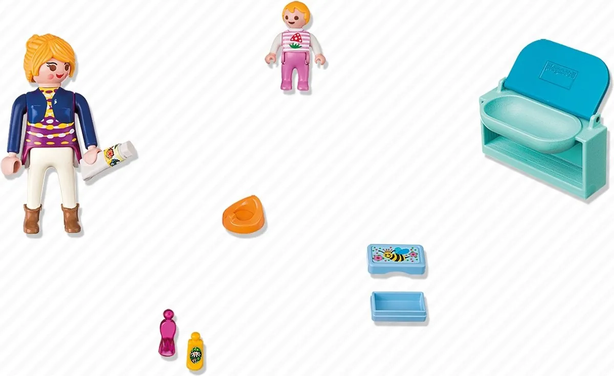 Playmobil Mama met Luiertafel 5368 - Multicolor - afbeelding 4 van 4