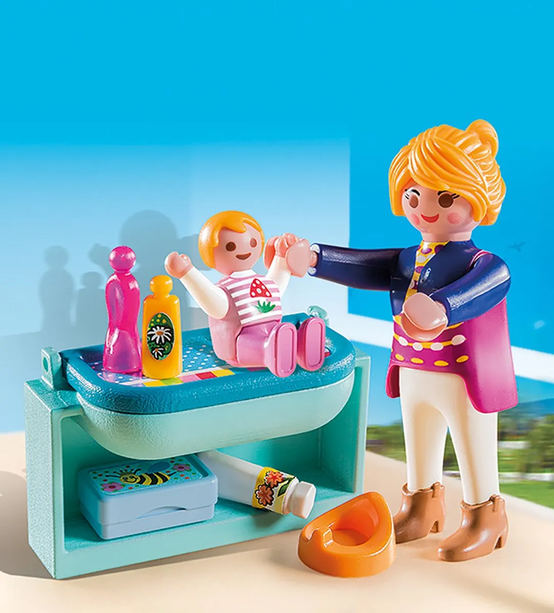 Playmobil Mama met Luiertafel 5368 - Multicolor - afbeelding 3 van 4