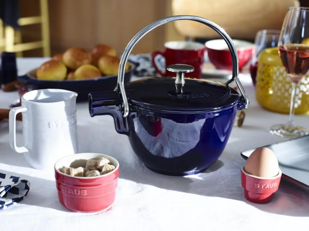 Staub Ronde Theepot 1,15L - Donkerblauw - afbeelding 2 van 2