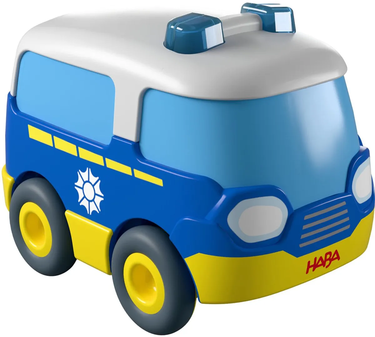 Haba Spielzeug-Auto Bundle - Geel/Wit/Blauw