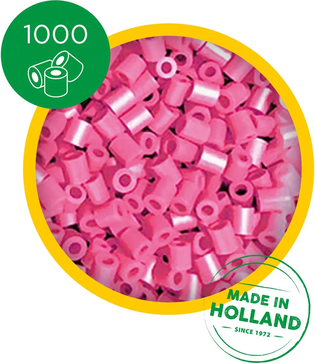 SES Creative Beedz Strijkkralen 1000 Stuks - Roze