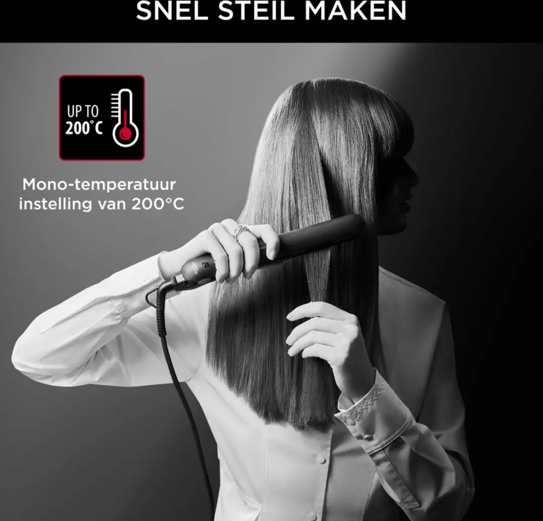 Rowenta x KARL LAGERFELD Easyliss SF161L Stijltang - Keramisch - 200°C - Limited Edition