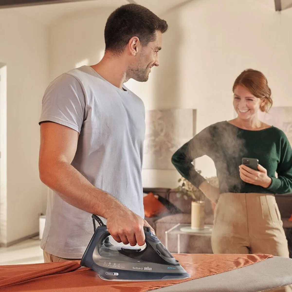 Braun TexStyle 9 SI 9682 Stoomstrijkijzer 3200W - Donkerblauw
