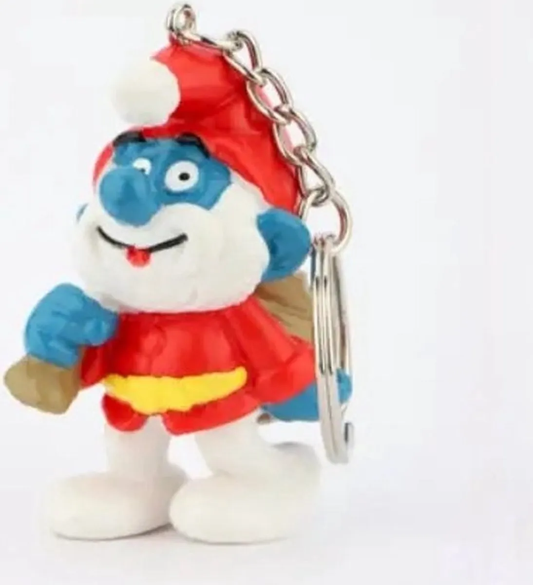Schleich De Smurfen Grote Smurf Kerstman Sleutelhanger 20124