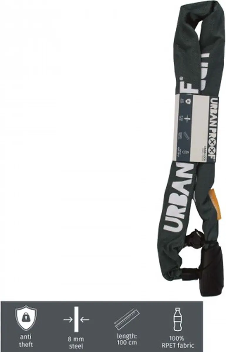 URBAN PROOF UP400593 Kettingslot 8mm - 100cm - Groen - afbeelding 6 van 6