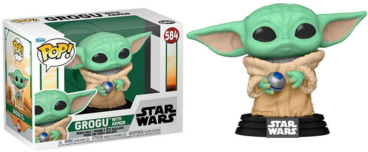 Funko Star Wars POP! TV The Book Of Boba Fett Grogu With Armor 68650 - Multicolours - afbeelding 6 van 6