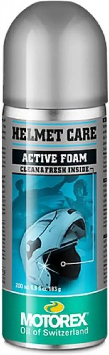 reinigingsspray voor motorhelm interieur motorex helmverzorging actief schuim 20