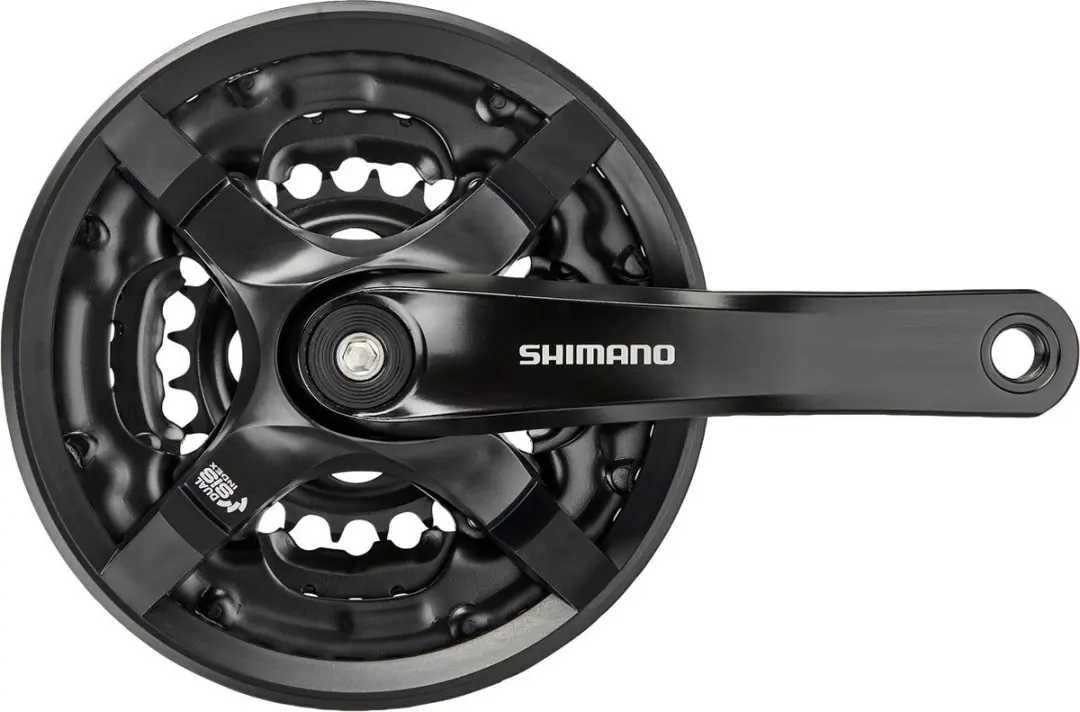 Shimano Tourney FC-TY501 Kettingbladset 42/34/24T - 8-speed - Zwart - afbeelding 6 van 6