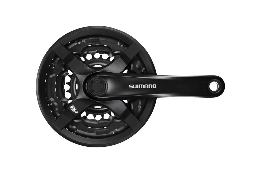 Shimano Tourney FC-TY501 Kettingbladset 42/34/24T - 8-speed - Zwart - afbeelding 5 van 6