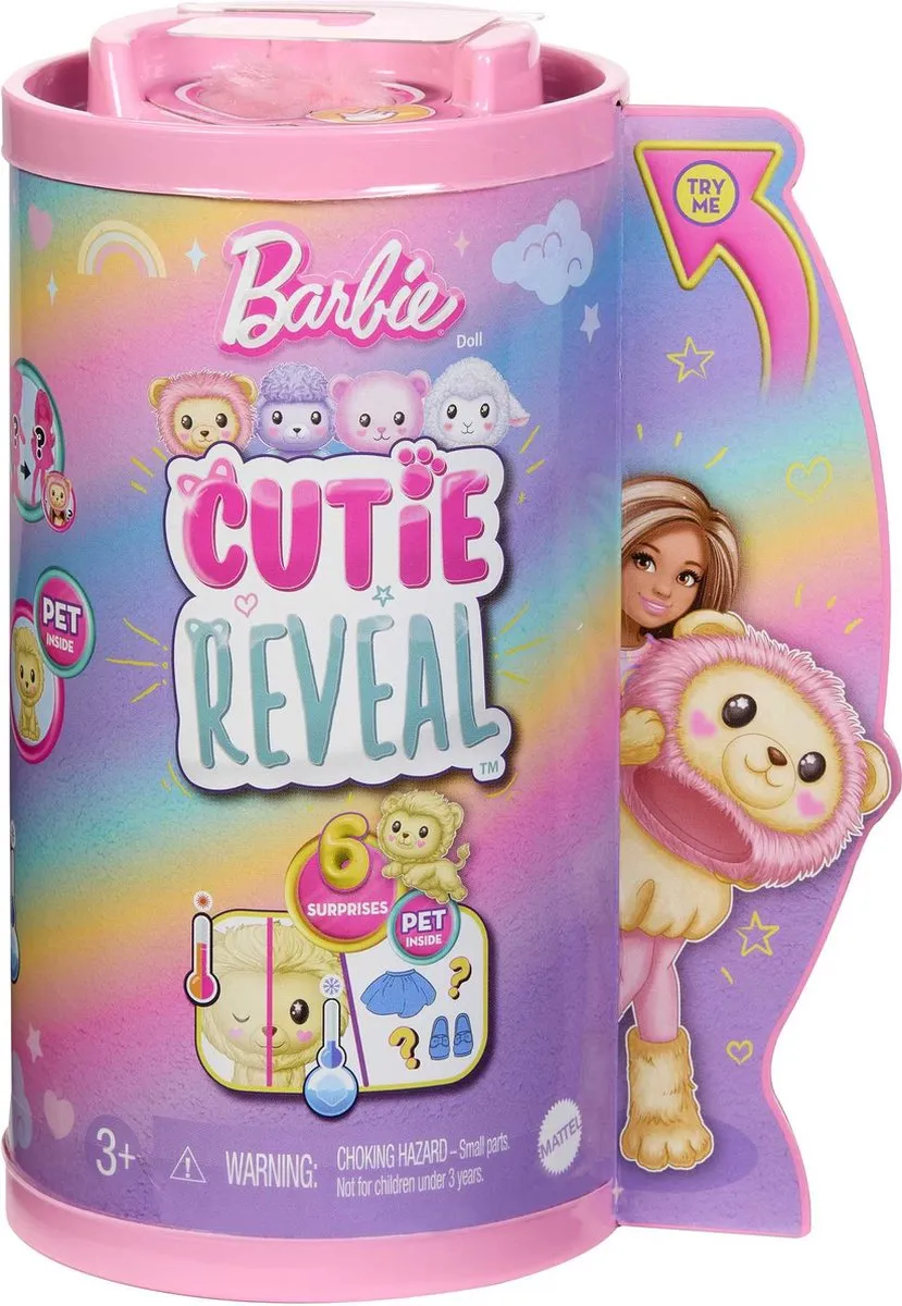 Barbie Cutie Reveal Leeuw HKR21 - Minipop - afbeelding 5 van 6