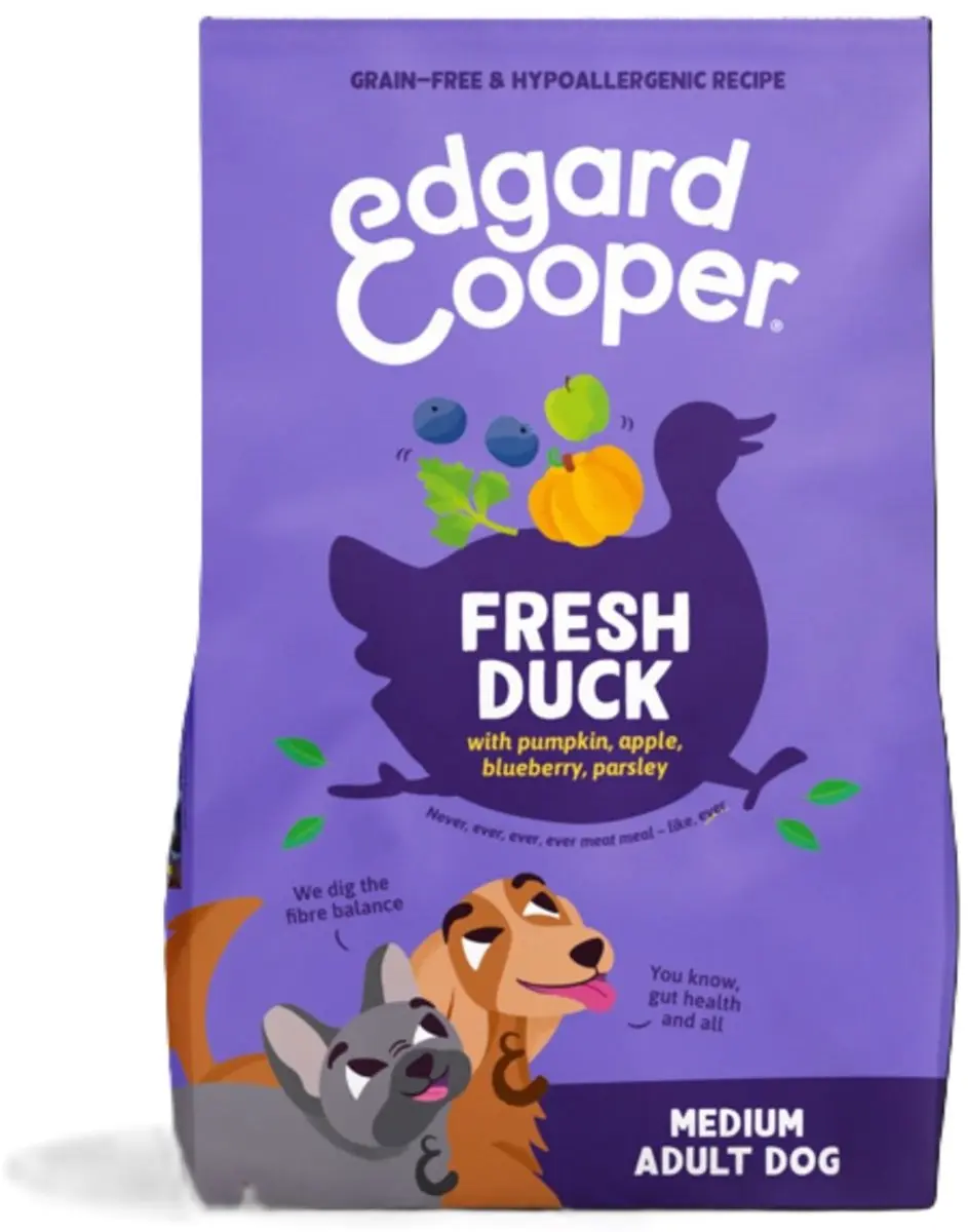 Edgard & Cooper Medium Adult Hondenvoer Eend 2.5kg