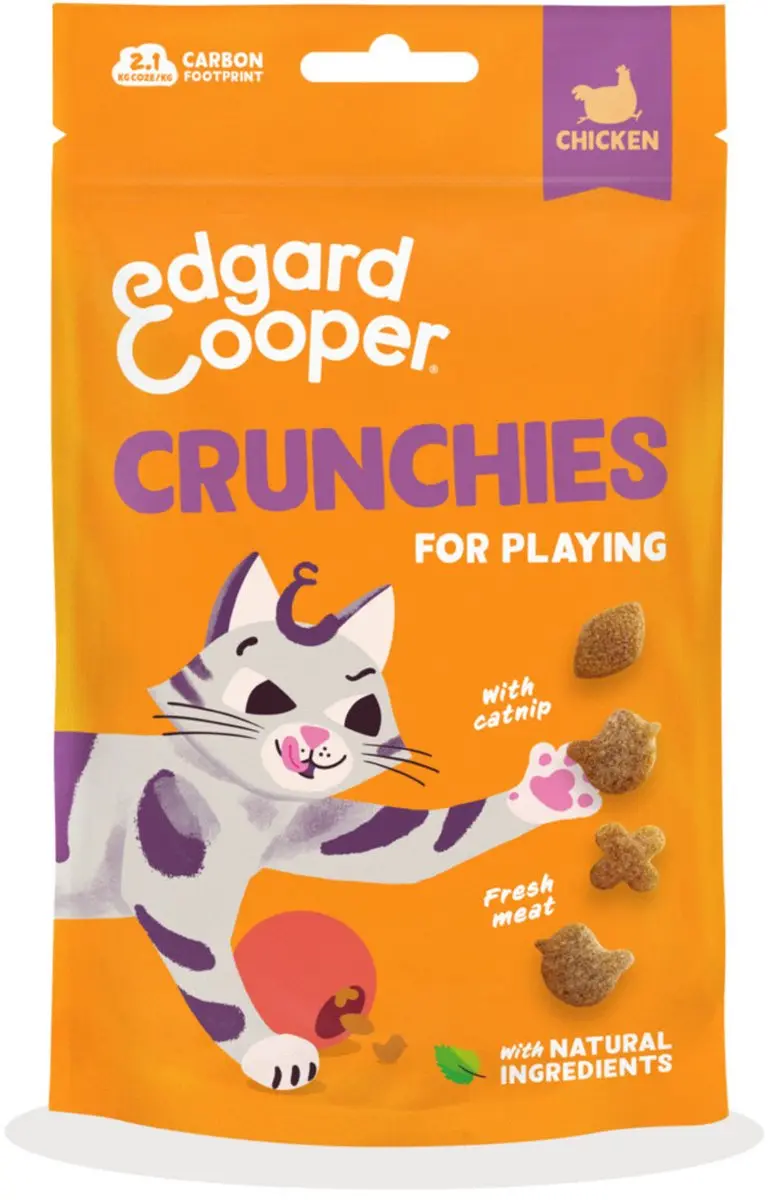 Edgard & Cooper Crunchies Kattensnack Kip 50g