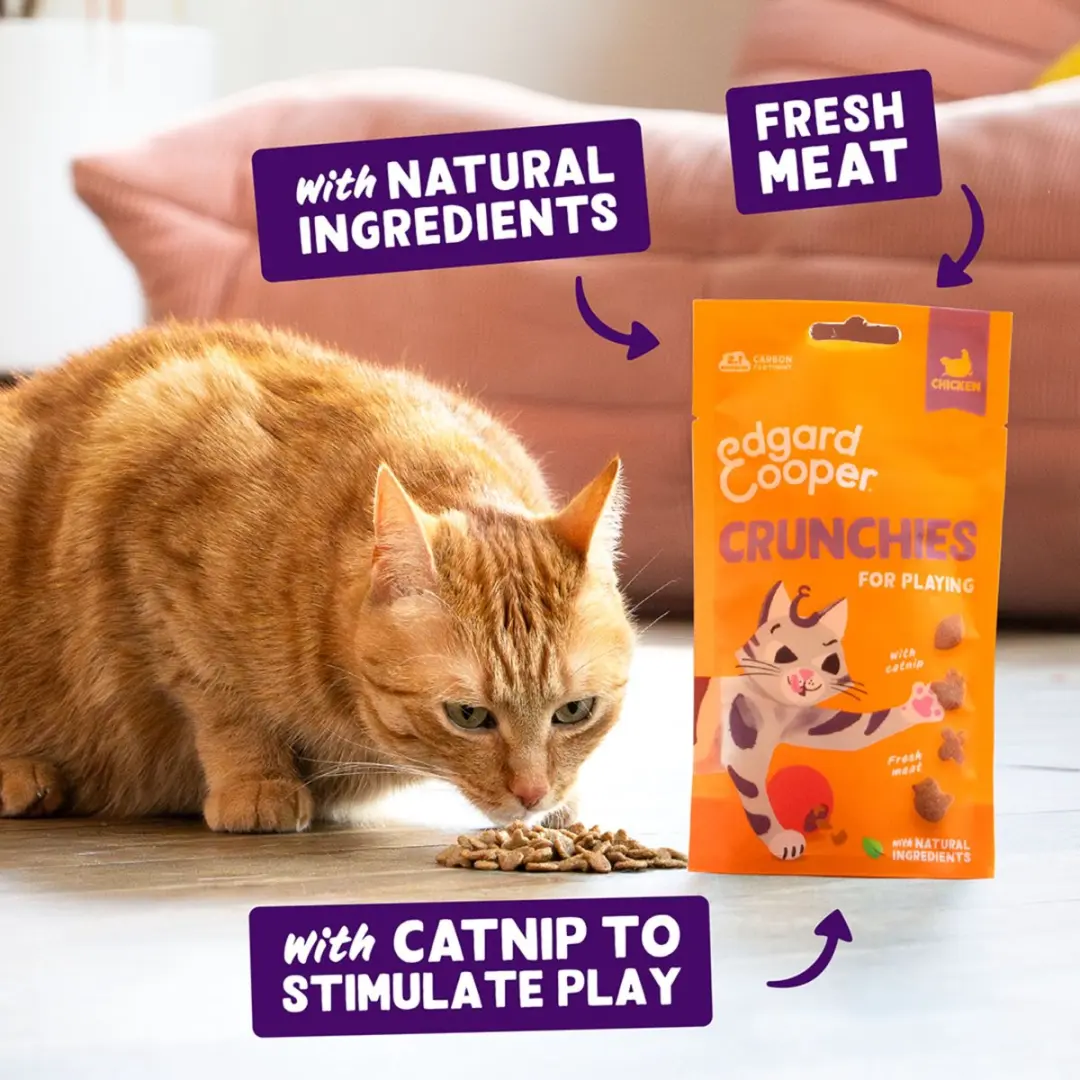 Edgard & Cooper Crunchies Kattensnack Kip 50g