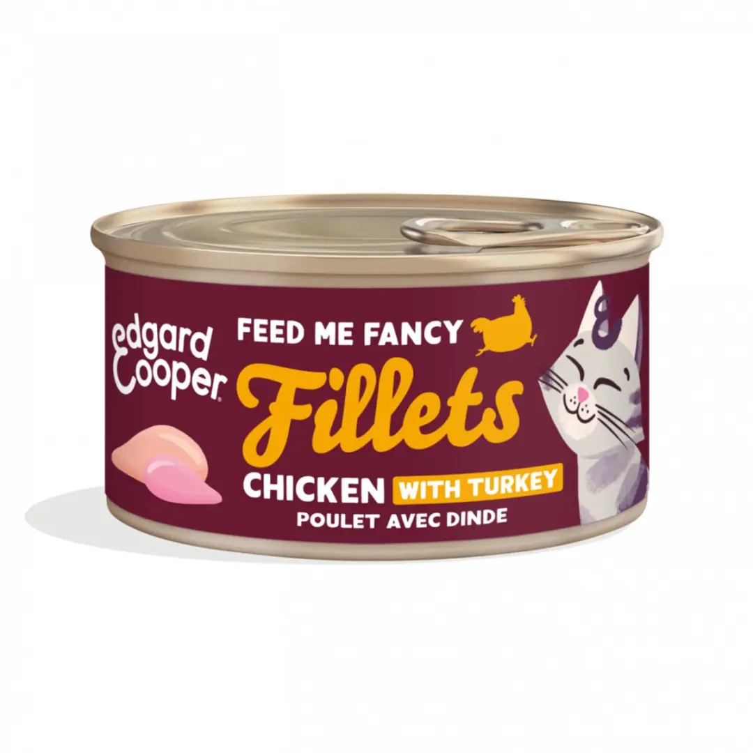 Edgard & Cooper Kattenvoer Fillets Kip & Kalkoen