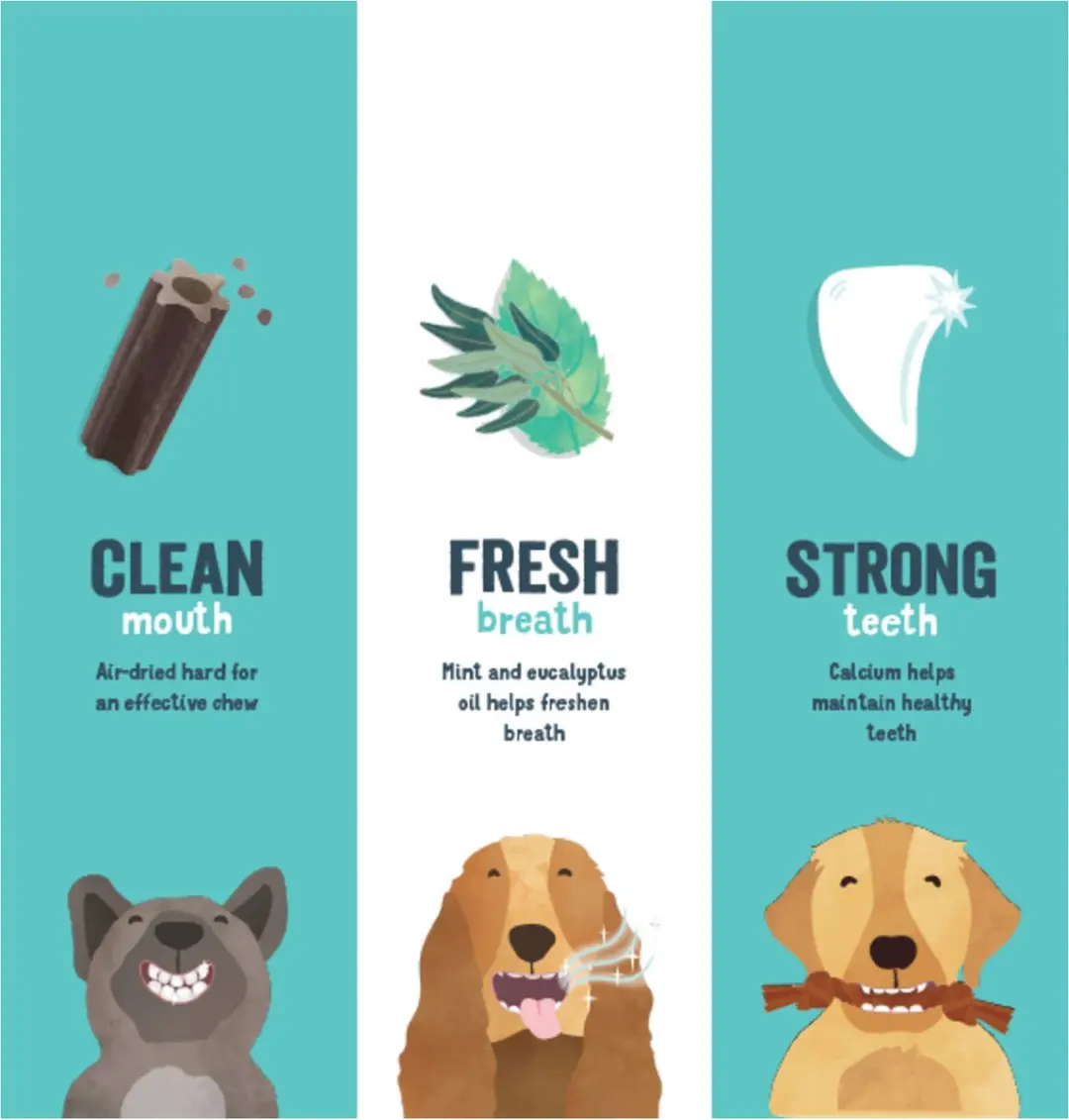 Edgard & Cooper Doggy Dental Appel Hondensnacks M