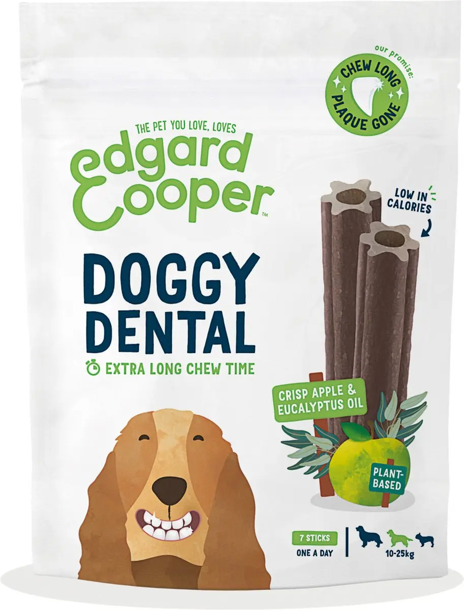 Edgard & Cooper Doggy Dental Appel Hondensnacks M
