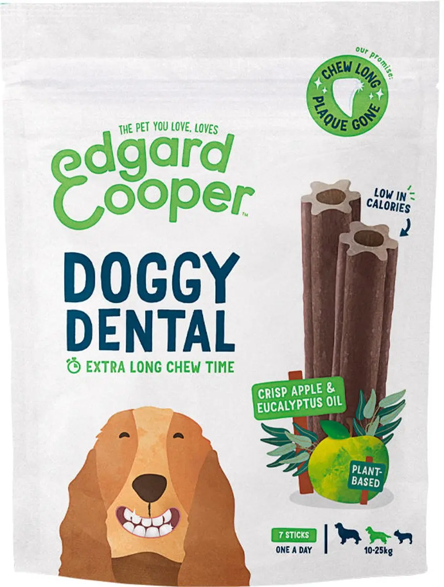 Edgard & Cooper Doggy Dental Appel Hondensnacks M