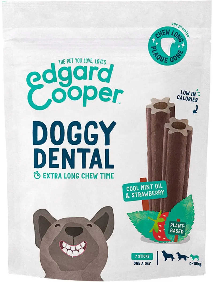 Edgard & Cooper Doggy Dental Aardbei&Munt Hondensnacks S - afbeelding 6 van 6