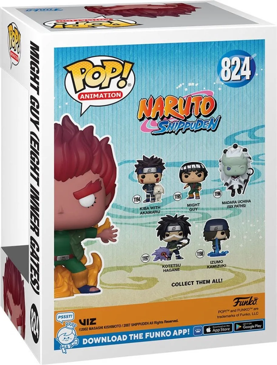 Funko POP! Animation Might Guy Eight Gates GITD 66484 - afbeelding 6 van 6