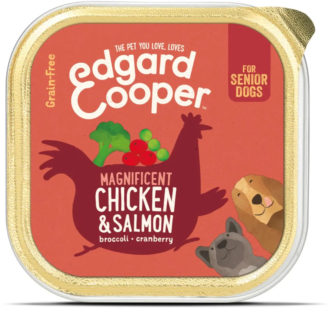 Edgard & Cooper Kip & Zalm Kuipje Senior 150g