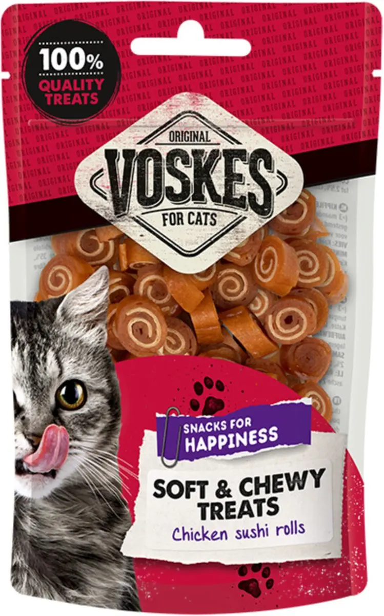 Voskes Sushi Rolls Kip 60g