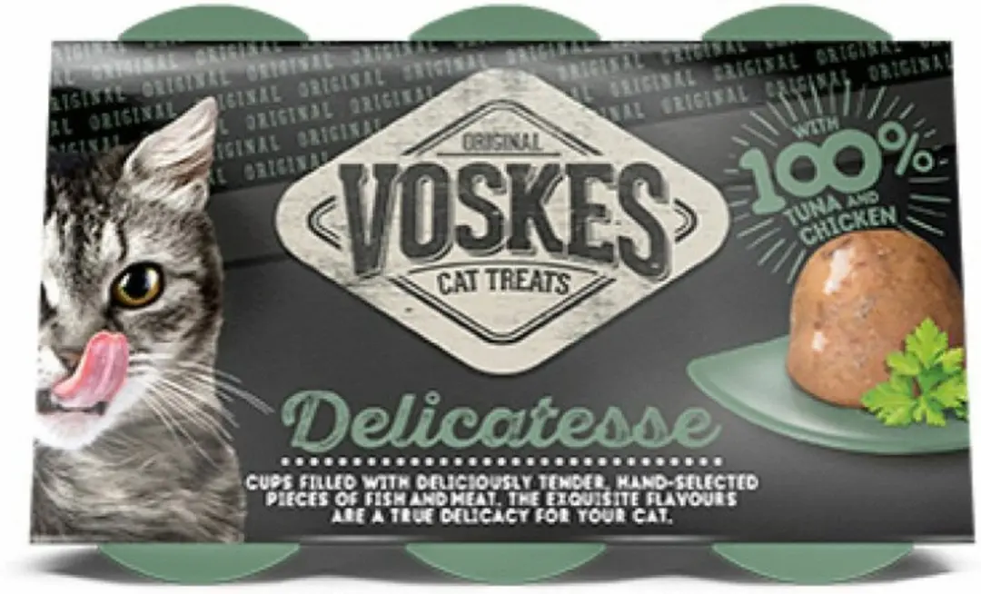 Voskes Tender Pieces Tonijn Kip 6x25g