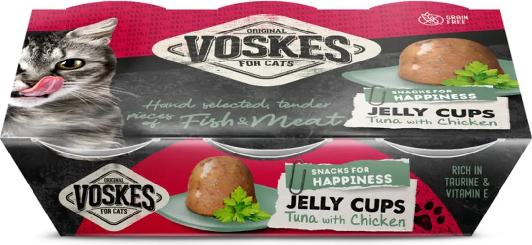 Voskes Tender Pieces Tonijn Kip 6x25g
