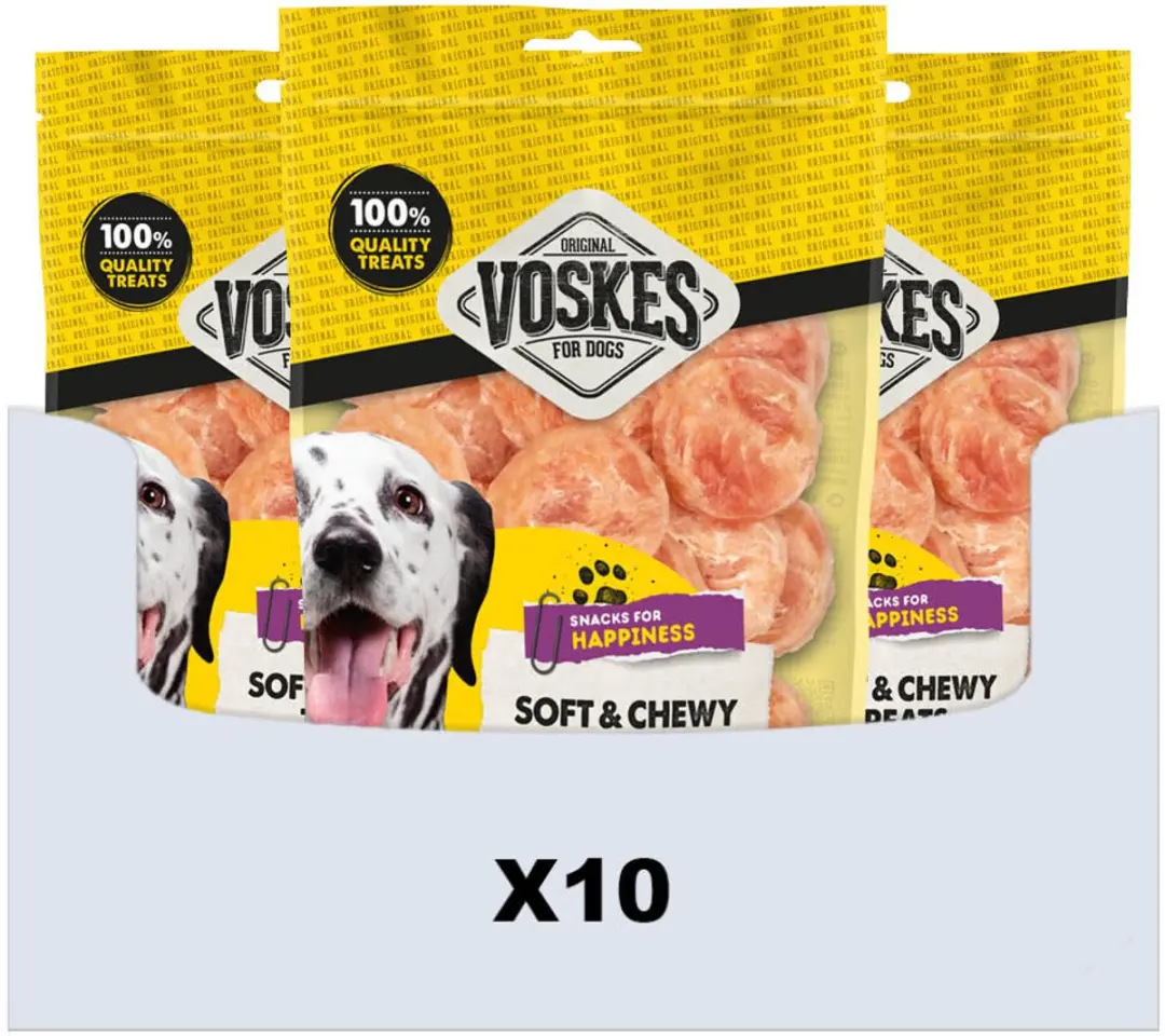 Voskes Hondensnacks Kip Schijfjes