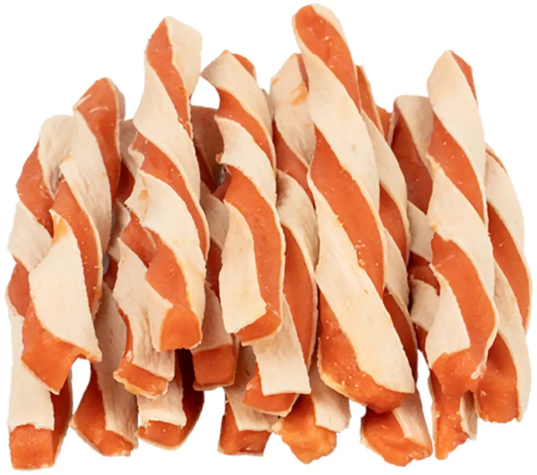 Voskes Hondensnack Twists Kip & Vis - 10x100g