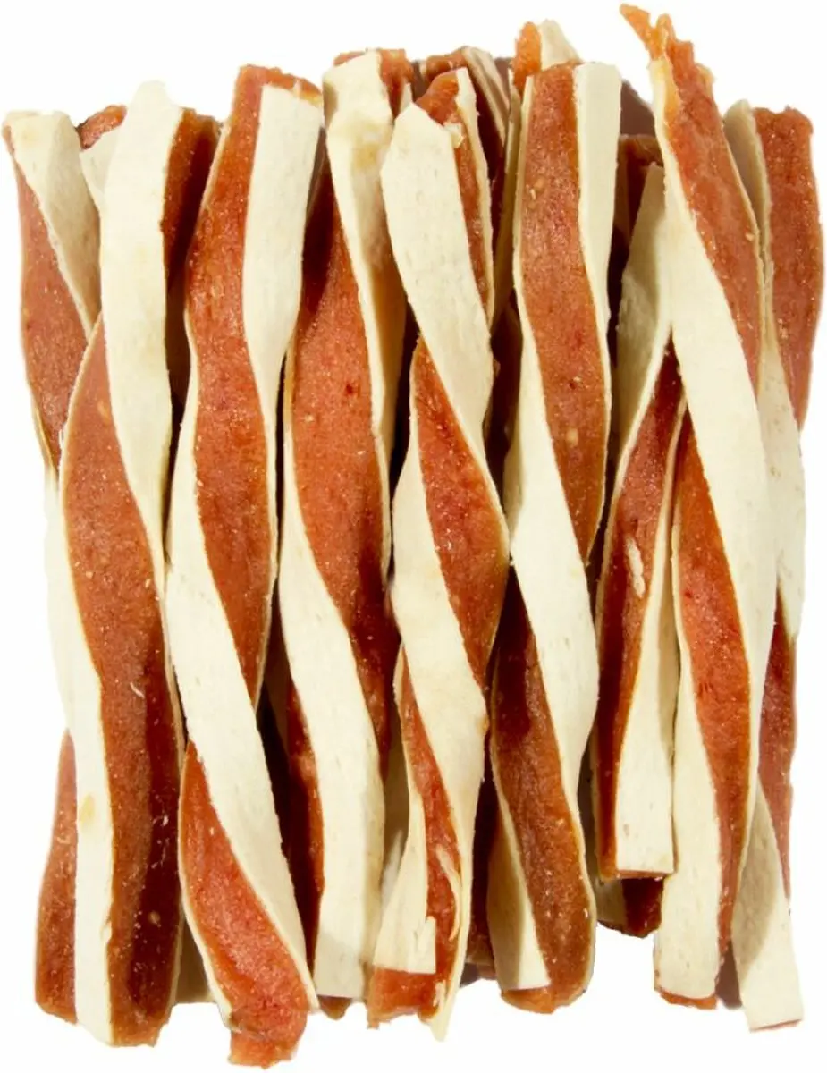 Voskes Hondensnack Twists Kip & Vis - 10x100g
