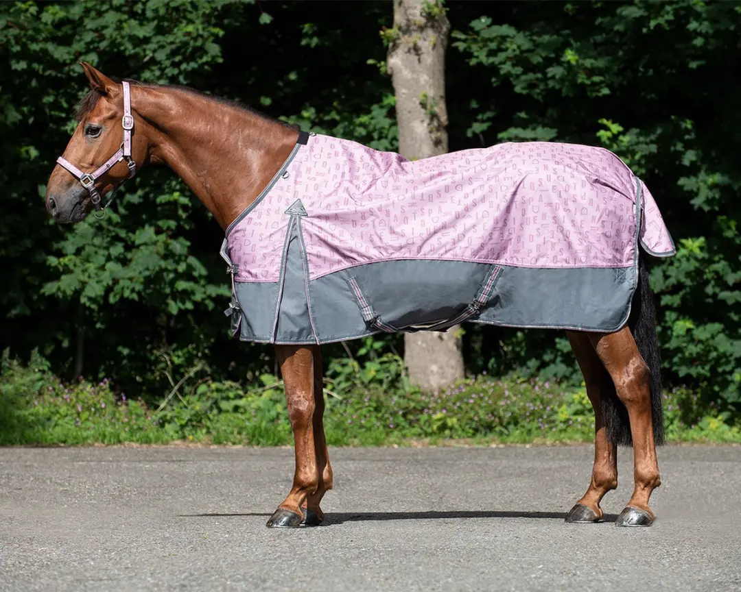 Regendeken turnout de luxe 0 gram met fleecevoering Blush-205