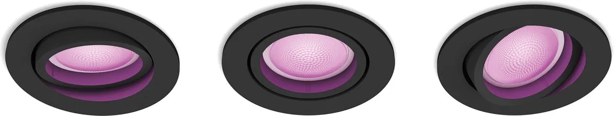 Philips Hue Centura Inbouwspot 3-pack - Zwart