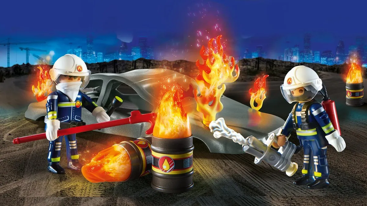 Playmobil City Action Starterpack Brandweeroefeningen 70907 - Multicolor