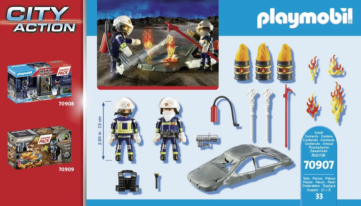 Playmobil City Action Starterpack Brandweeroefeningen 70907 - Multicolor