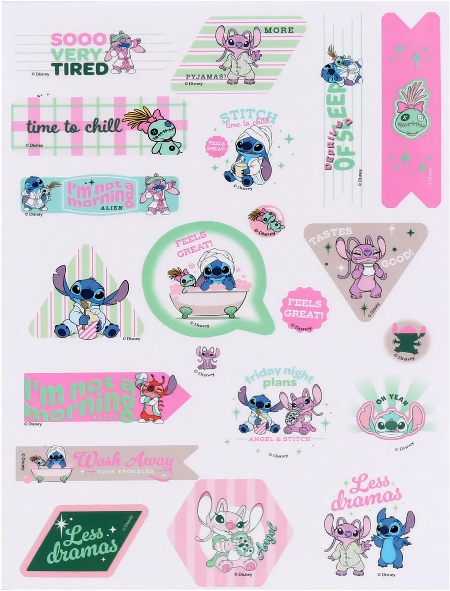 Disney Stitch Transparante Stickers - 63 Stuks - afbeelding 6 van 6