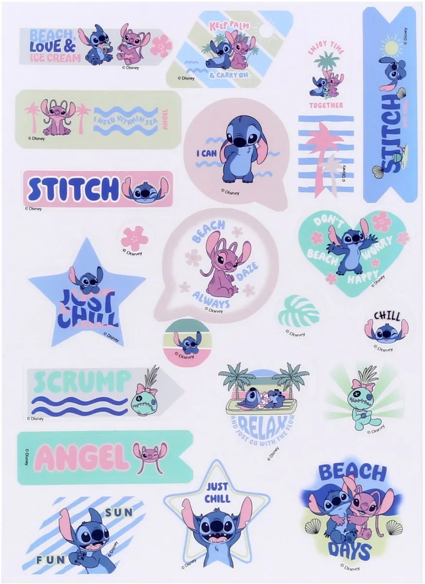 Disney Stitch Transparante Stickers - 63 Stuks