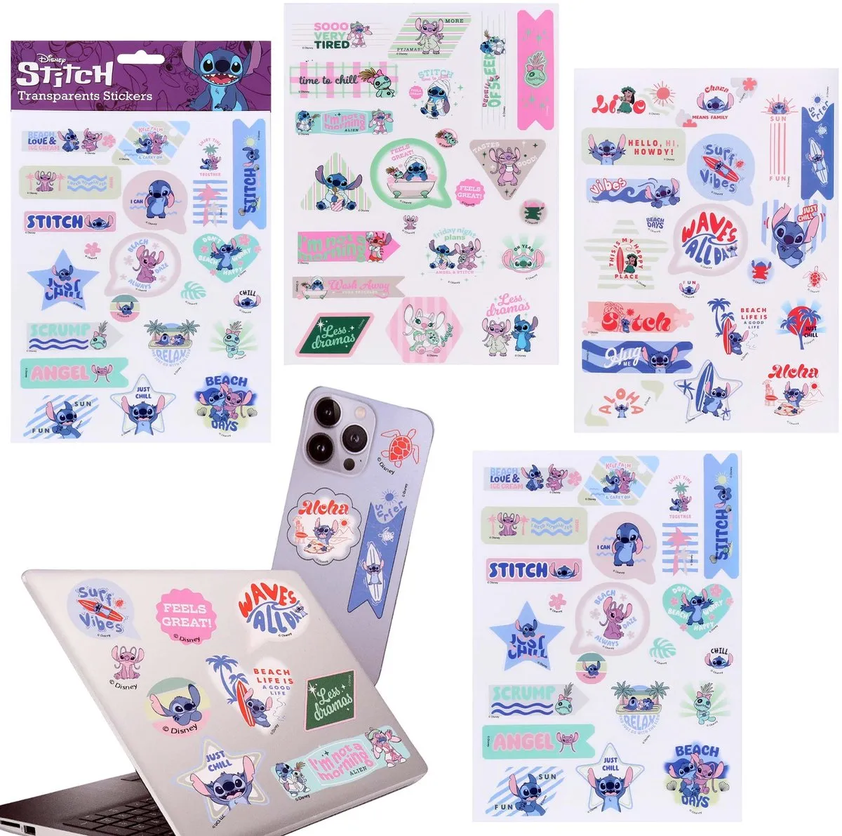 Disney Stitch Transparante Stickers