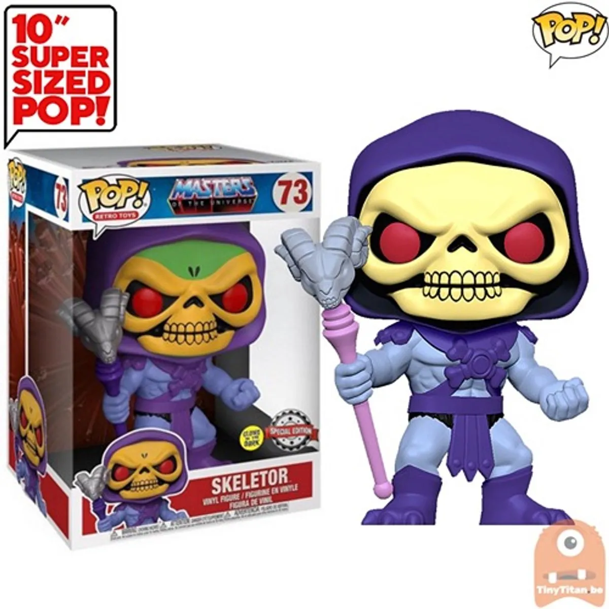 Funko Pop! Skeletor #73 Master of the Universe - 25,5cm Glow-in-the-Dark - afbeelding 2 van 2