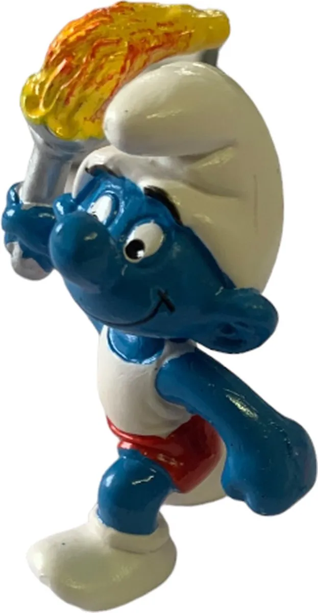 Schleich De Smurfen Olympisch Fakkel 20030 - 6cm