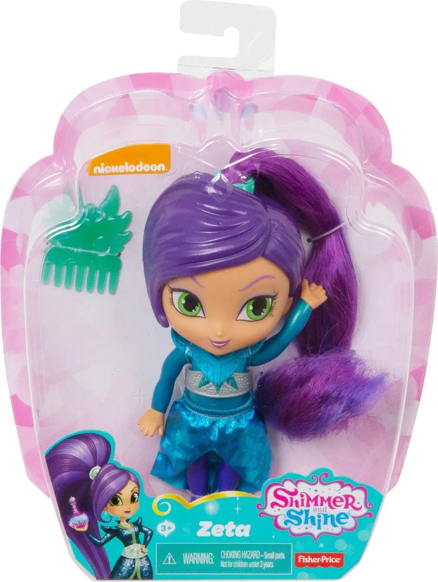 Fisher Price Shimmer & Shine Oceana Zeta Pop 15cm - Multi Color - afbeelding 6 van 6