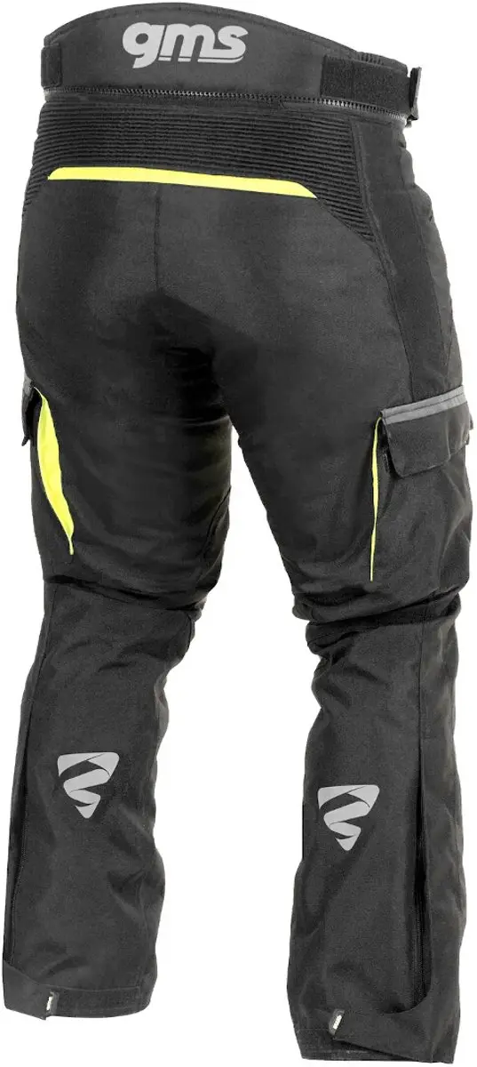 Gms Everest Motorbroek 3XL - Zwart/Fluo Geel